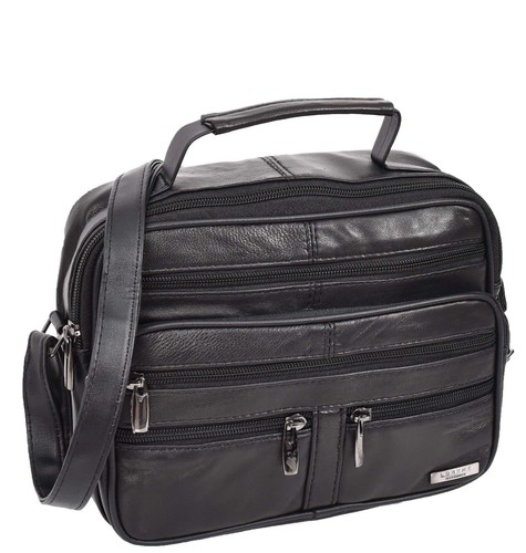 Mens soft leather messenger - soft,