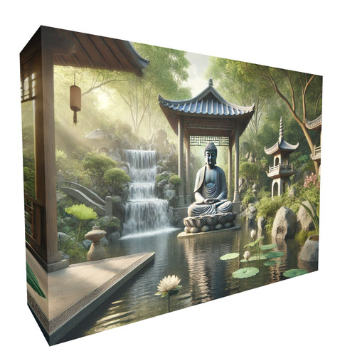 Buddha zen tranquil garden - buddha,