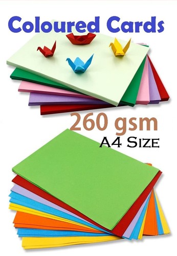 Coloured paper cards - paper, 260gsm
