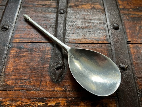 Pewter spoon suitable for - suitable,