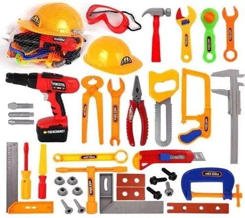 Kids tool set toy pretend - tool, play