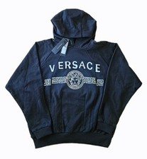 VERSACE Black Hoodie Logo