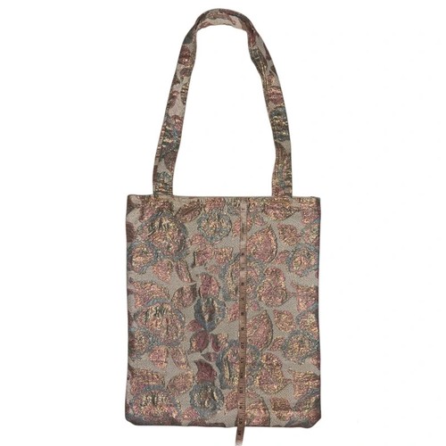 Handmade floral tapestry tote - handmade,