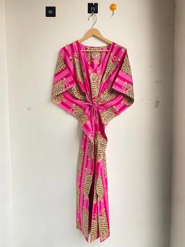 Indian cotton pink tiger - indian,
