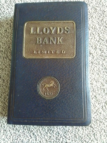 Vintage blue savings bank - savings,