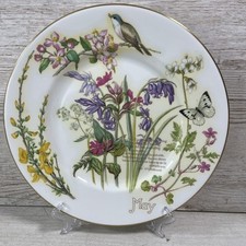 Country Diary Of An Edwardian Lady Wall Plate Caverswall China Month May