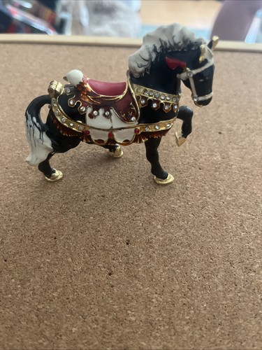 Running horse trinket box - running, box.