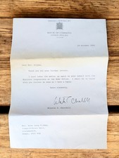 Vintage Letter Hand Signed By