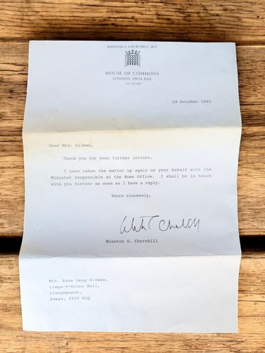 Vintage letter hand signed - letter, by