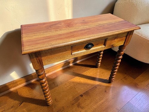 Vintage bobbin legged console - bobbin,