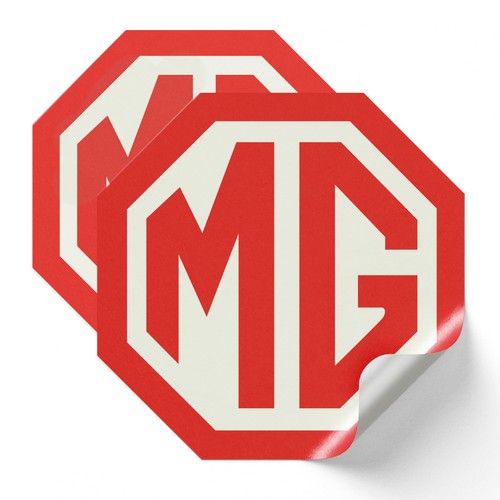 Red cream badge - mg, &