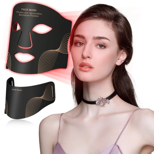 Color led face mask neck - neck, red