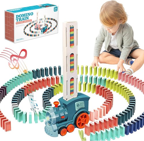 Domino train 120pcs automatic - domino,