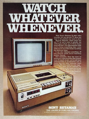 1978 sony betamax - 1978, vcr