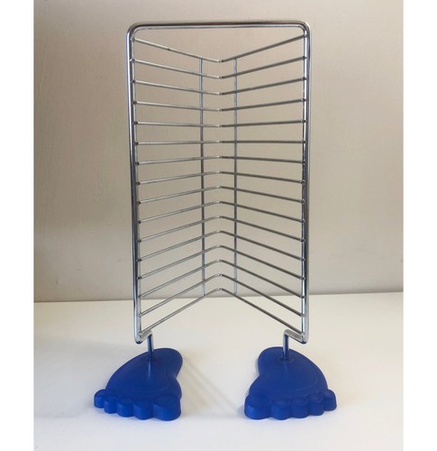 Vintage chrome rack blue - vintage,