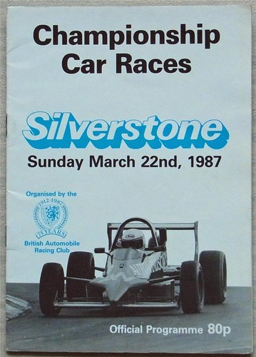 Silverstone mar 1987 barc - silverstone,