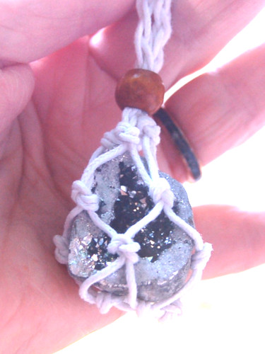 Mystic silver aura quartz - aura,
