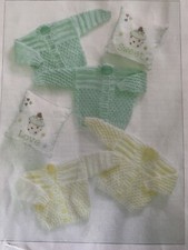 Baby Cardigans Knitting Pattern In Dk, Premature-12 Months E38