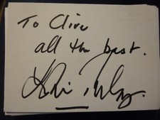 Agatha Christie The Mousetrap on stage LESLIE TUCKEY hand signed card