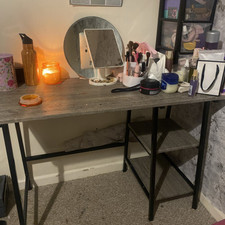 Homcom 920-013 Computer Desk Home Office Workstation/ Bedroom table - Grey 