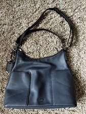 Clark’s Navy Leather Bag With Shoulder Strap