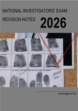 Police Pass National Investigators Exam NIE Revision Crammer Notes 2026