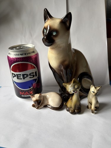 Vintage siamese cat figurines - vintage,