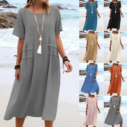 Womens summer baggy dress - womens,