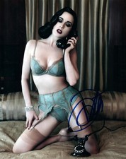 Dita Von Teese signed 8x10