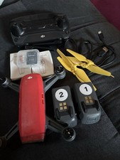 DJI Spark Drone with 2 Batteries, Charger, Controller, Case, and Bag