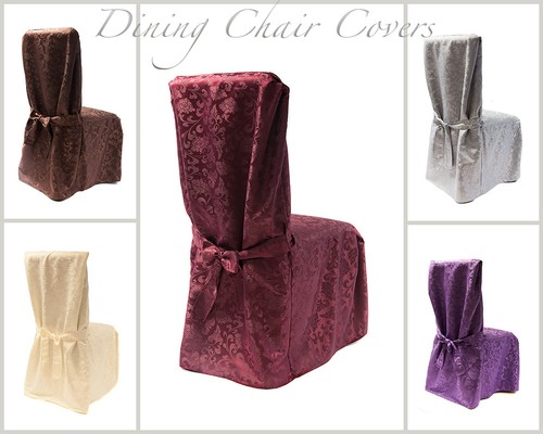 Damask dining chair - chair, covers