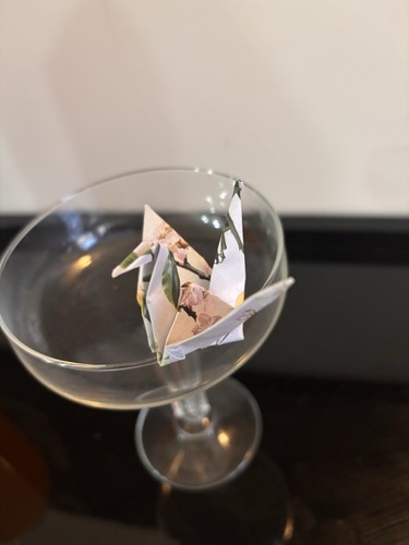 Origami crane cocktail - origami,