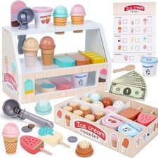 Wooden Ice Cream Shop Playset