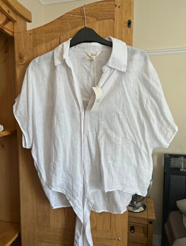 Next white 100 linen - white,