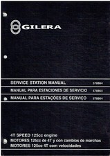 GILERA 125cc 4-STROKE AIR-COOLED 5-SPEED ENGINES 1999 FACTORY WORKSHOP MANUAL