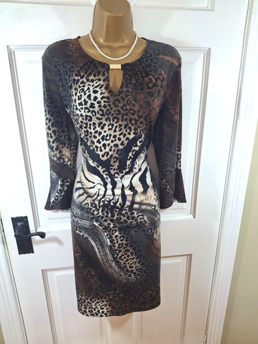 Frank lyman animal print gold - lyman,