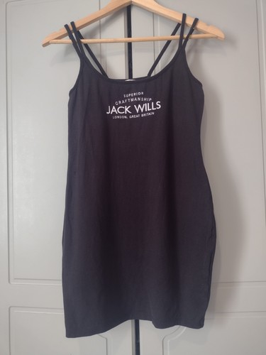 Jack wills black strappy - jack, 10