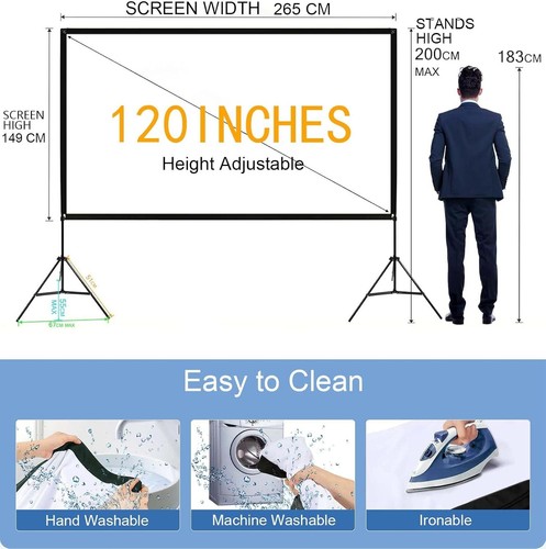 Wrinkles 120 inch projector - 120,