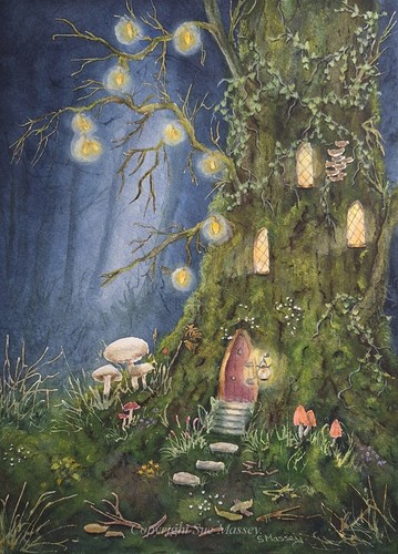 Fantasy painting watercolour