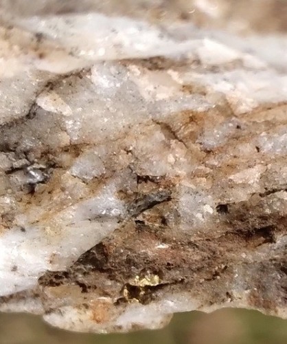 Gold ore paydirt - gold, &
