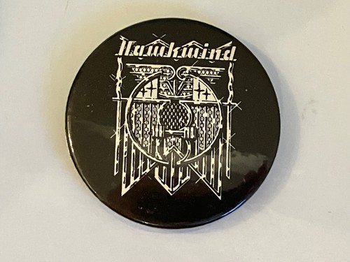Vintage hawkwind pin badge - vintage,
