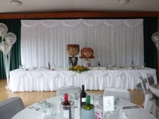 Wedding Decoration Starcloth Backdrop and Starlight Table Swags