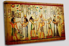 Old Papyrus style Egyptian Canvas Wall Art Picture Print