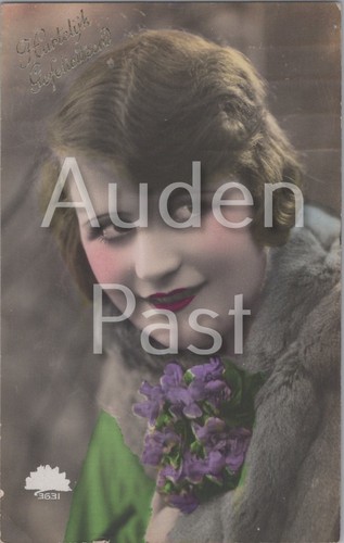 Vintage dutch postcard woman - postcard,