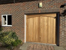 Superior Timber Electric Up And Over Garage Door Complete including subframe