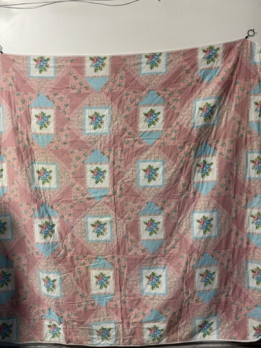 Vintage floral motif quilted - vintage,
