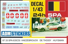 87 33 DECAL 1/43 24H SPA 1987