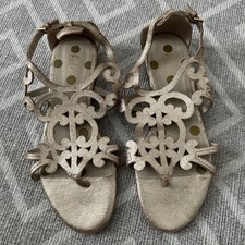 Boden Metallic Sandals 38