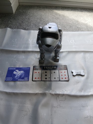 Teksta robot dog card - dog,