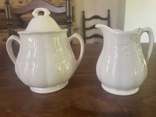 Vtg english ironstone creamer - english,